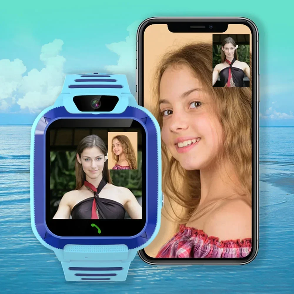 4G Kids Smart Watch Sim Card Call Video Message Remind SOS WiFi LBS Location Chat Camera IP67 Waterproof Smartwatch for Children