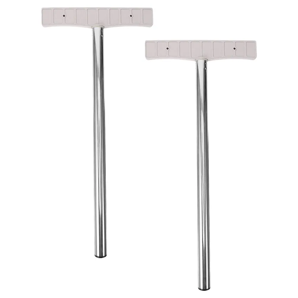 2Pcs Adjustable Placard Pole H held Display Sign Base Directional Holder Notice Rack Metal Board Tool Furniture