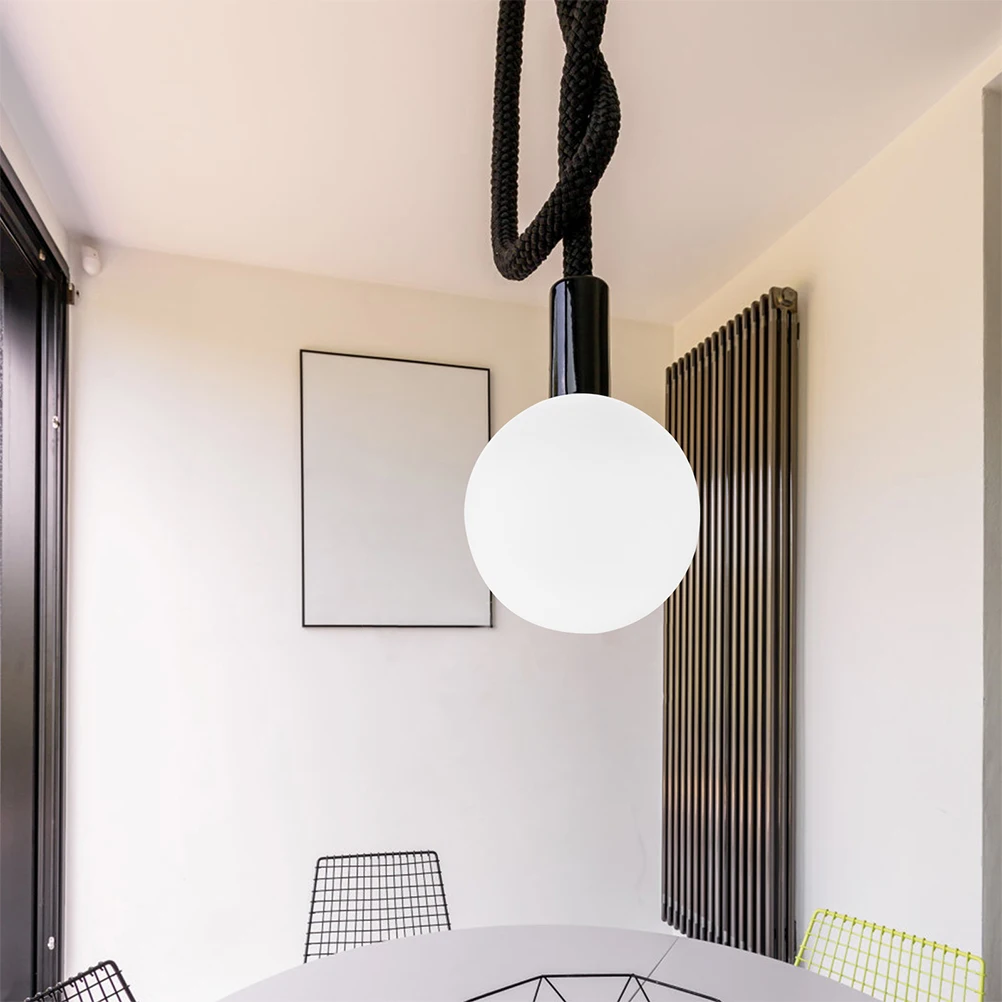 

Glass Spherical Hanging Lampshade Frosted Globe Shade Replacement Pendant Lighting Round Glass Globe Light Fixture