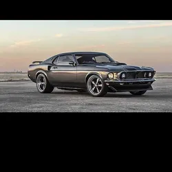 Diecast Original 1:64 Scale 1969 Ford Mustang BOSS Solid Pack The Car Model Static Decoration Collectible Toy Gift Souvenir