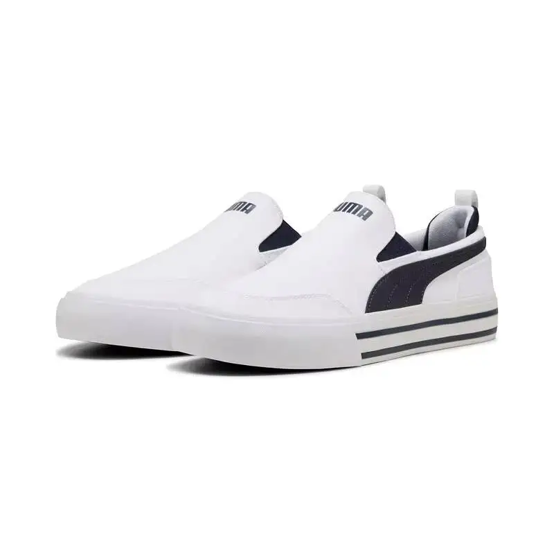 Puma canvas flip-flops for men and women, summer couple's white shoes, lazy sports shoes  400216-01