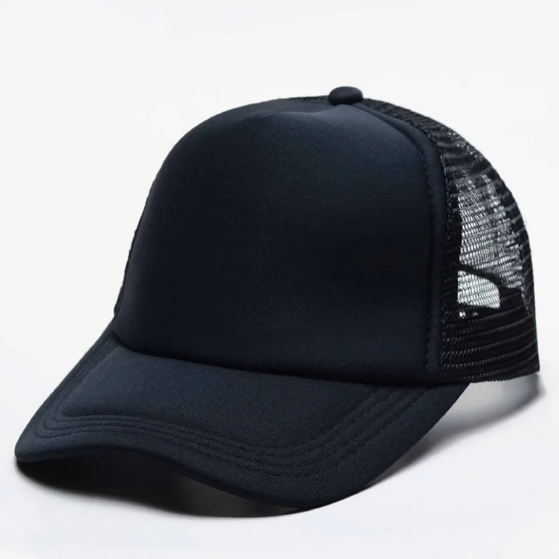 

Mesh Baseball Cap, Solid Colour, Men's Fashionable Casual Breathable Sun Hat, Outdoor Sports Trucker Cap