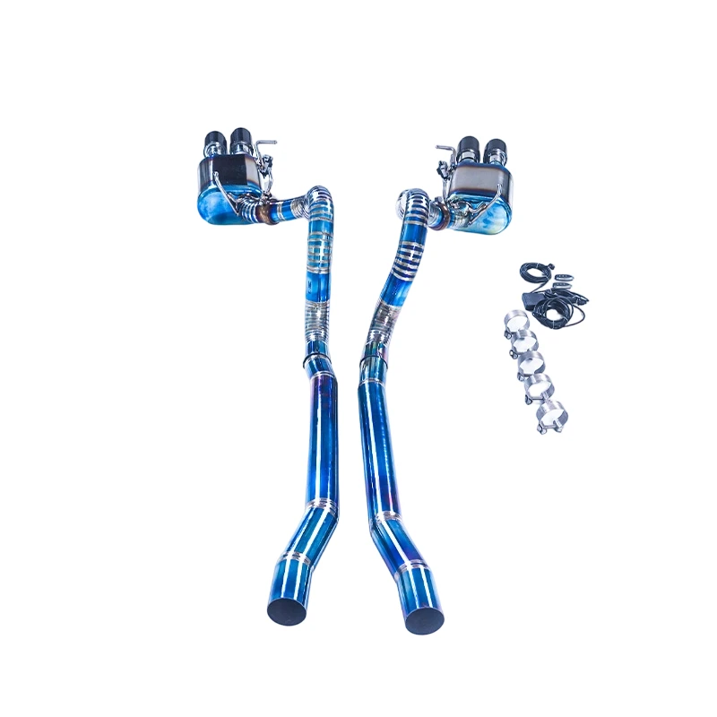 

Высокопроизводительная выхлопная система GFC с электронным клапаном из титанового сплава для Ford Mustang 3.7L и 5.0L.