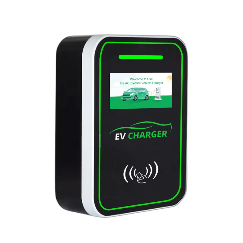 EV Charging Station 32A 22KW 3Phase EVSE Wallbox IEC62196 Type2 Electric Vehicle Car Charger with RFID Card APP EV Home Charger