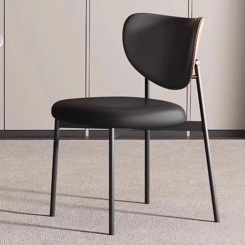 Modern Luxury Wooden Restaurant 4 6 8 Dining Chairs Hotel Kitchen Cafe Table Leather Metal Kitchen Creative Latest Design