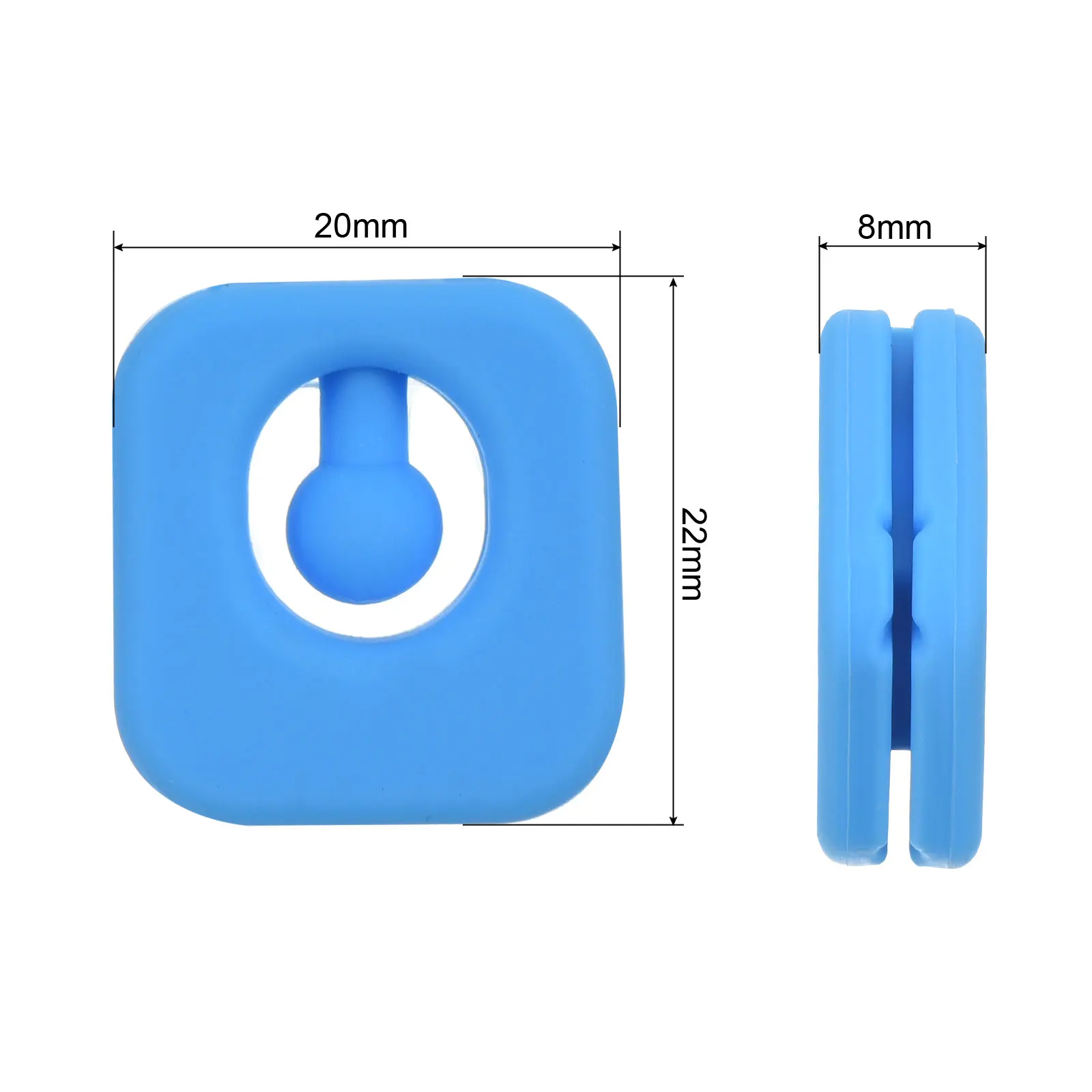 ตัวลดแรงสั่นสะเทือนสำหรับไม้เทนนิส รูปทรงสี่เหลี่ยม ทำจากซิลิโคน จำนวน 2/4 ชิ้น ช่วยลดแรงสั่นสะเทือนสำหรับสายเอ็นไม้เทนนิส