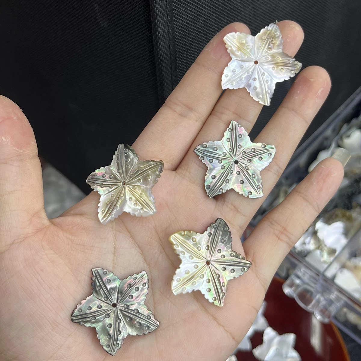 2 قطعة قلادة قذيفة الطبيعية عالية الجودة السلاحف البحرية يترك ستار شل السحر لصنع المجوهرات عقد دي اي واي القرط الملحقات