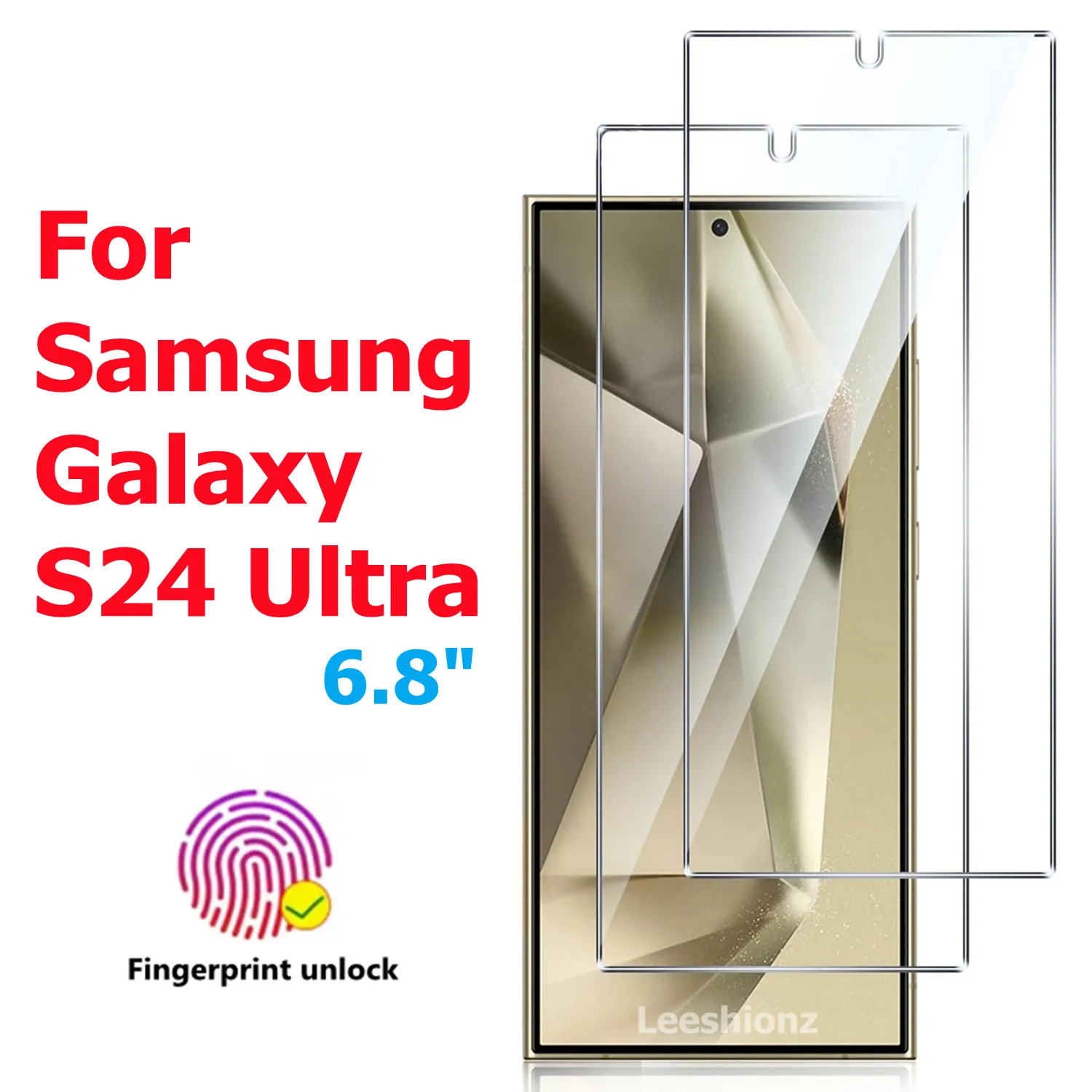 لهاتف سامسونج جالاكسي S24 الترا واقي شاشة عالي الوضوح مضاد للسقوط