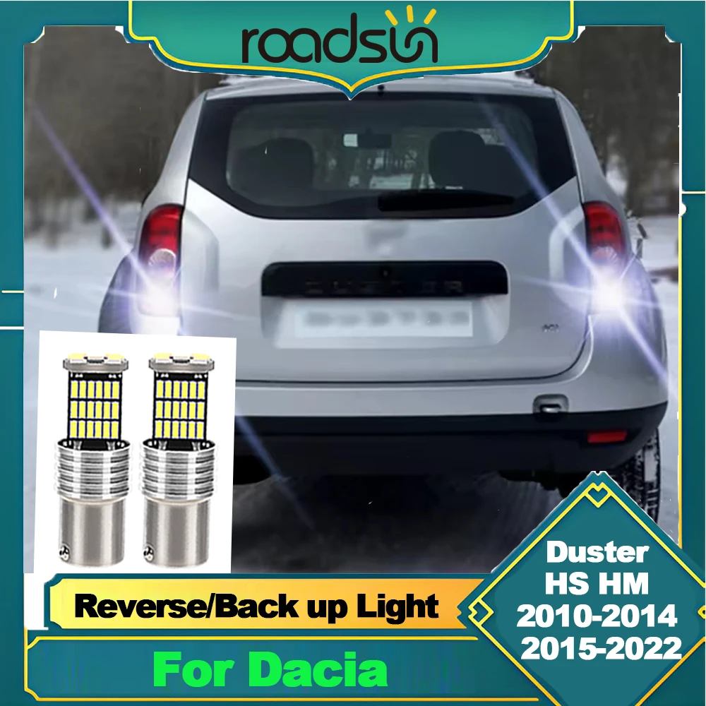 2PCS Canbus LED Backup Reversing Light For Dacia Duster HS HM 2010 2011 2012 2013 2014 2015 2016 2017 2018 2019 2020 2021 2022