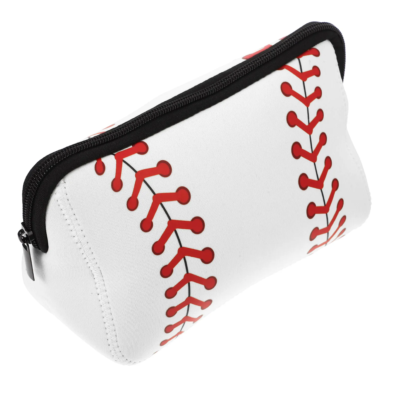 Baseball Travel Bag – Portable Neoprene Toiletry Pouch for Women, Compact Wash & Makeup Storage for Camping