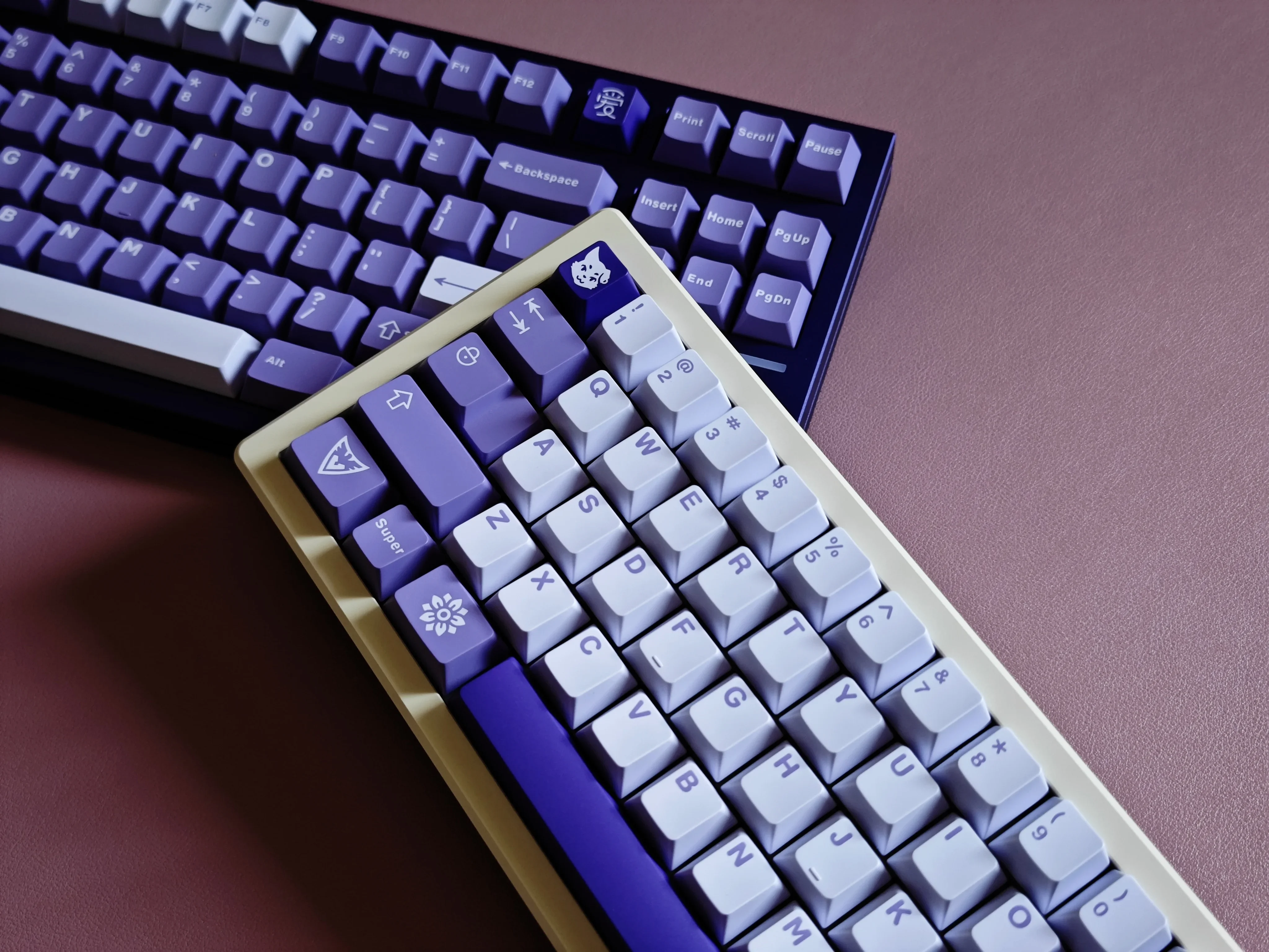 Imagem -03 - Aifei-clone Gmk Frost Witch Keycaps Teclado Mecânico Abs Roxo Double Shot Perfil Cereja 61 64 68 84 87 96 980