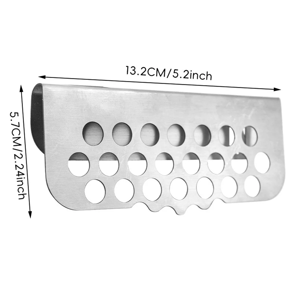Stainless Steel Grease Gate for Griddles up to 36 Inch with Adjustable Buckle to Keep Food from Falling into Grease Trap