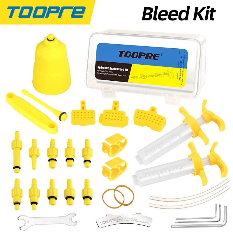 TOOPRE Universal Bicycle Hydraulic Disc Brake Bleed Kit Tool Set MTB Road Bike Brake Repair Tool For SHIMANO SRAM MAGURA Tektro