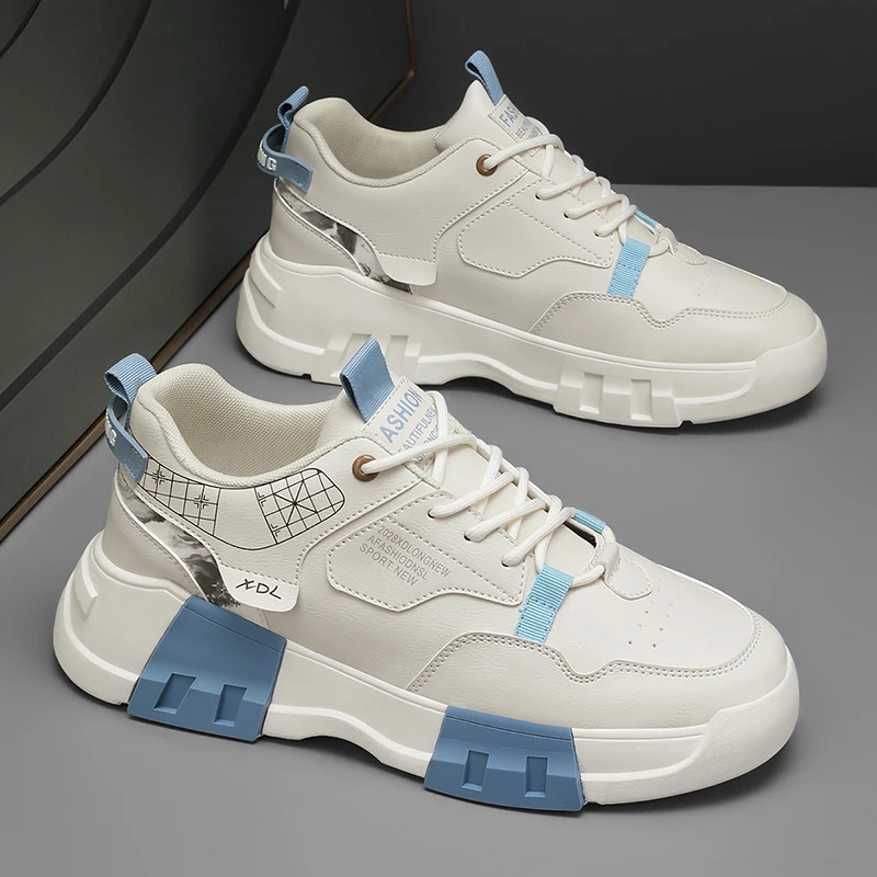

Men's casual shoes four seasons new soft-sole outdoor walking shoes students flat shoes thick-sole fashion sports running shoes
