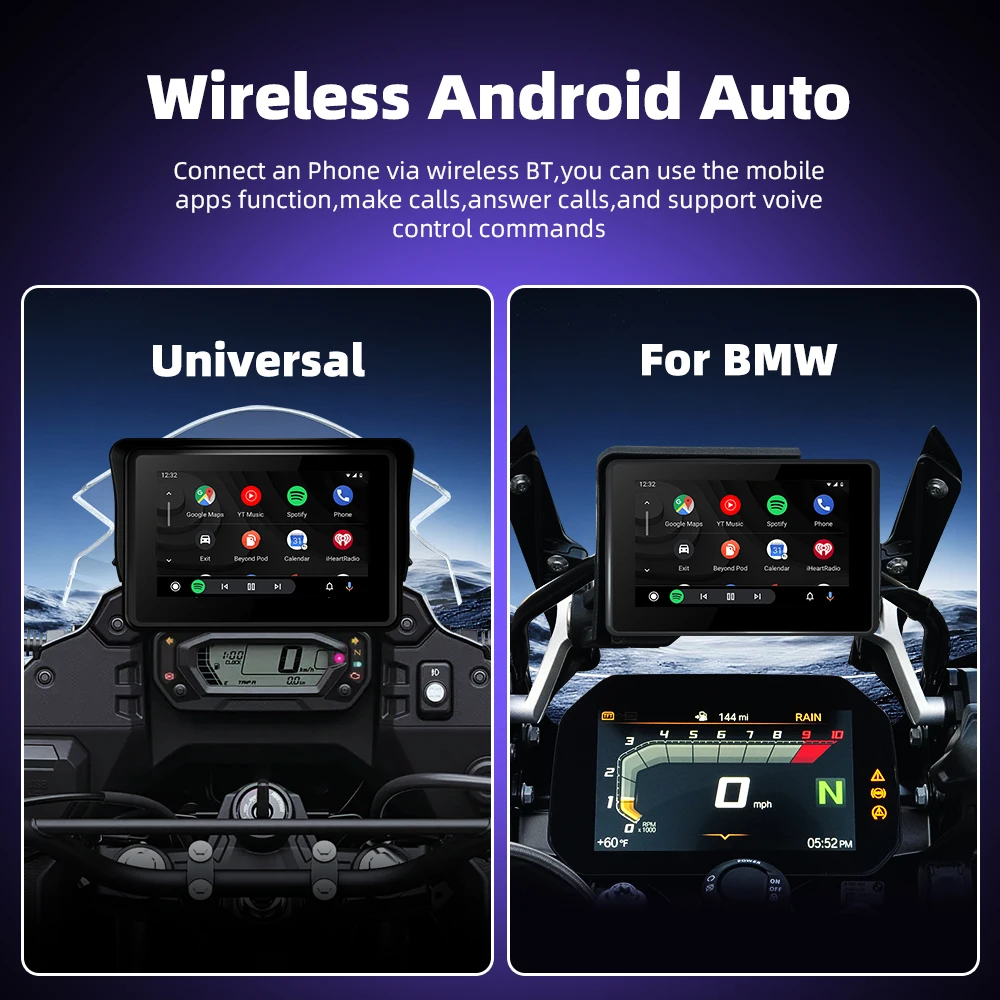 EKIY Spezielle Für BMW R1200GS R1250GS R1300GS F800 F850 F900 S1000XR Drahtlose CarPlay Moto Android Auto GPS Motorrad Navigation – Detail 7