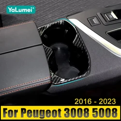Car Accessories For Peugeot 3008 5008 GT 3008GT 5008GT 2016 2017 2018 2019 2020 2021 2022 2023 Rear Row Water Cup Holder Cover