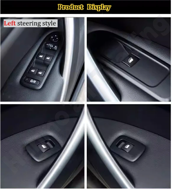 

for Peugeot 508 2010~2017 Window regulator switch decoration/interior armrest decoration bright strip/modification accessories