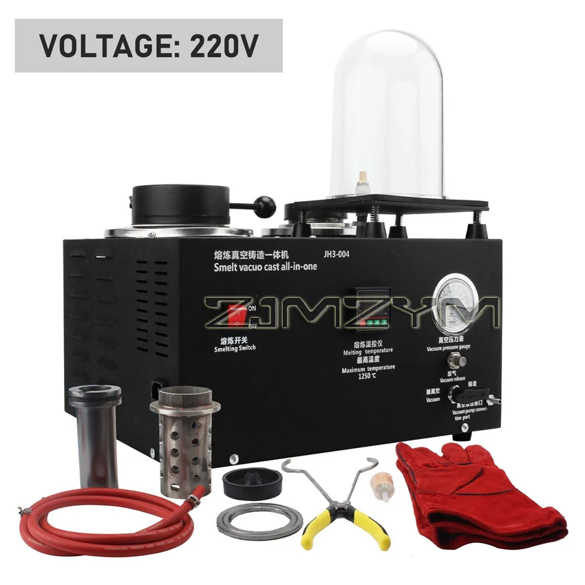 Imagem -04 - Máquina de Fundição de Jóias de Metal Precioso Vácuo e Equipamentos de Fusão Refino Ferramenta de Fundição de Jóias 13kg 220v 110v 1800w em 1