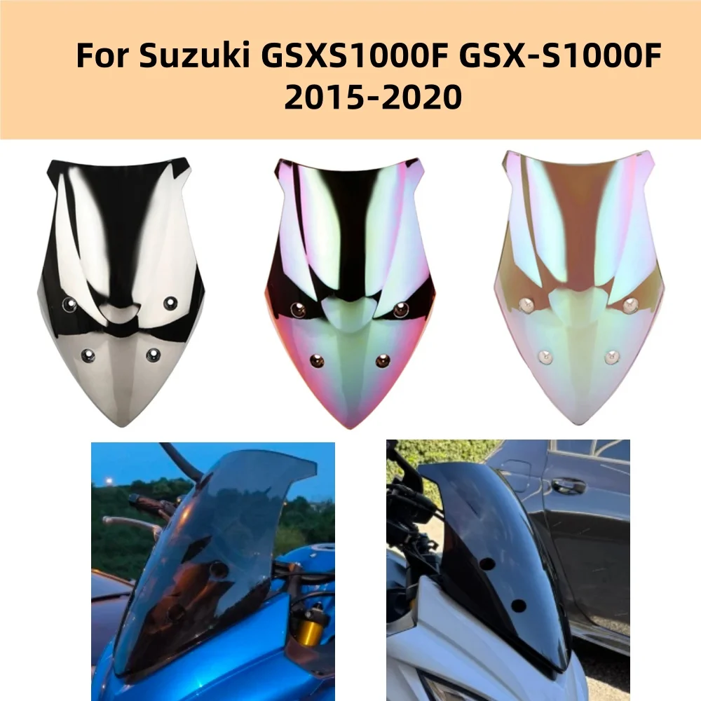 

GSXS1000F GSX-S1000F Wind Deflector Windshield Windscreen Double Bubble For Suzuki GSXS1000F GSX-S1000F 2015-2020 GSXS1000F