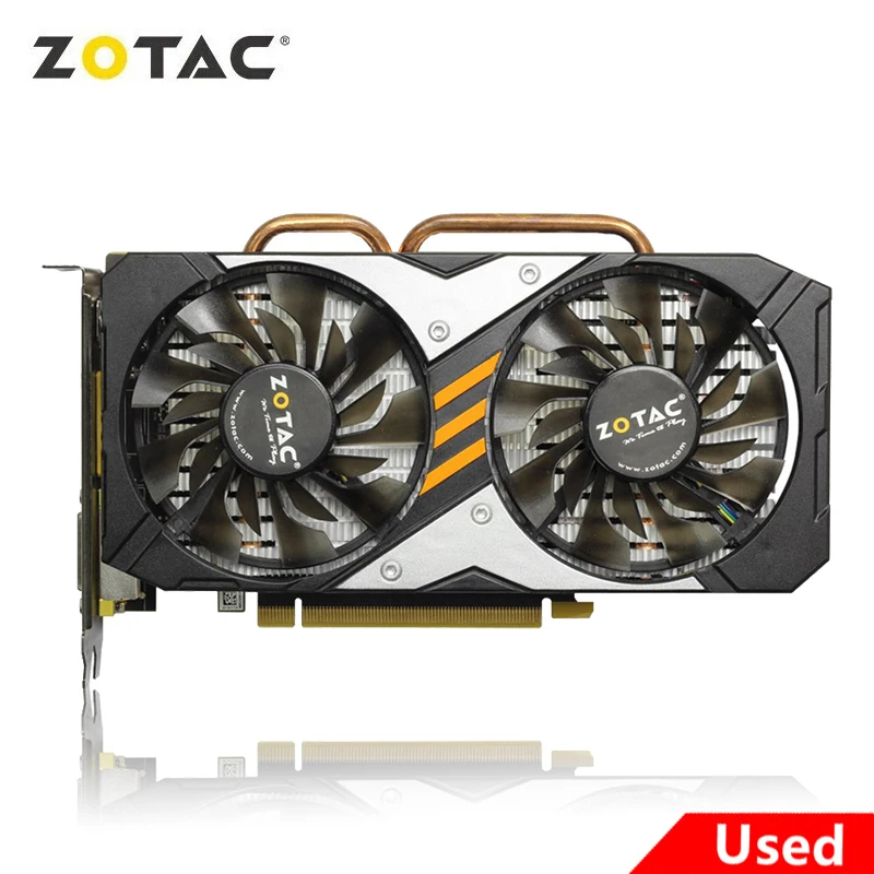 Used ZOTAC GTX 960 4GB 128bit GAMING Video Cards GTX960 4G GPU Graphic Card GDDR5 PCI Express 3.0 16X 1