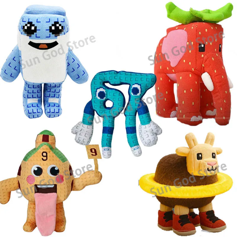 

NEW Steal A Brainrot Esok Sekolah Plush Hot Game Peripheral Plushie Cute Cartoon No. 9 House Stuffed Doll Toy Gamer Fans Gift