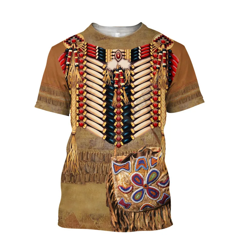 

New 3D Print Indian Style Clothing Fashion Men Women T-shirt Plus Size S-7XL Four Seasons Casual Oversized Streetwear