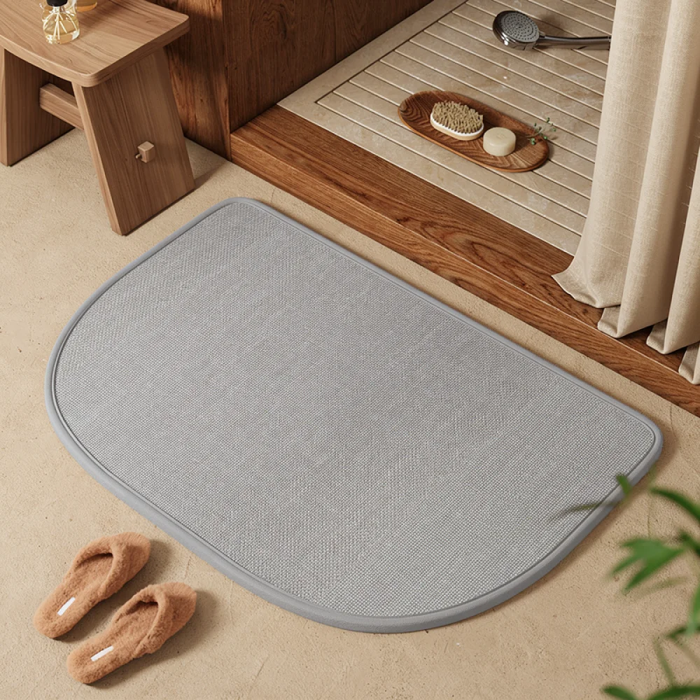 Non Slip Shower Rug Water Absorbent Bathroom Carpet Modern Floor Mat Soft Home Pad Entrance Door Quick Dry Bath Runner