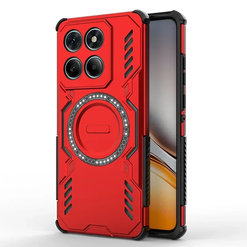 

Бронированный противоударный магнитный защитный чехол Magsafe с объективом для беспроводной зарядки для Motorola Moto Edge 50 60 Pro Fusion Neo, чехол для телефона