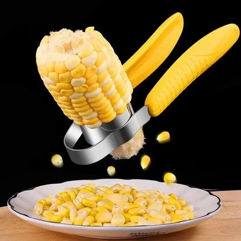 Manual Stainless Steel Corn Thresher Peeler Cob Stripper Remover Food Crusher Separator Creative Fruit Vegetable Kitchen Gadget