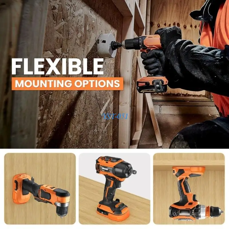 E15A Wall Mounted Tool Holder For Power Tool Secure Storage Bracket Garage Workshop