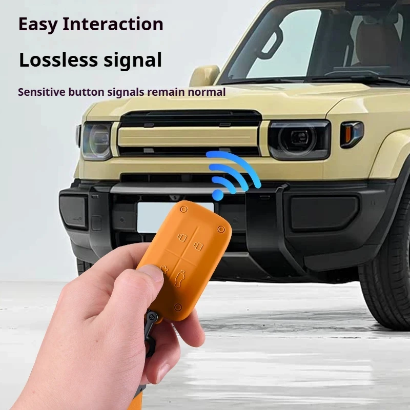 For Chery ICAUR V27 Original Vehicle Color Key Cover Silicone Anti Drop Key Protective Case Auto Key Bag Interior Accessories