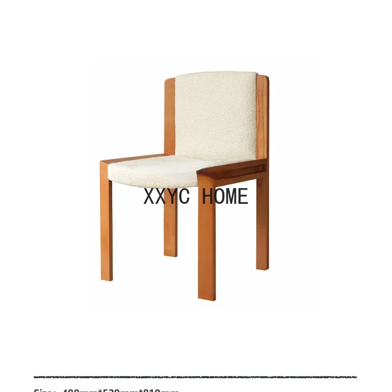 Modern Minimalist Dining Chair Dining Table Home Desk Backrest Chair Dining Room