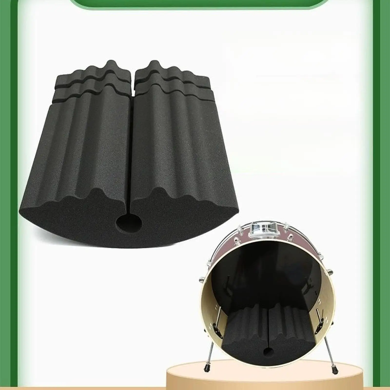 Drum Damper Muffling Pad Drum Accessories Easy to Install Professional Multiuse Lightweight Percussion Silence Mute Cushion