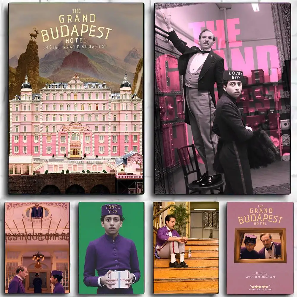 1 قطعة فندق جراند بودابست ملصق ذاتي اللصق فني مقاوم للماء ورقة ملصق مقهى بار غرفة جدار ديكور #1