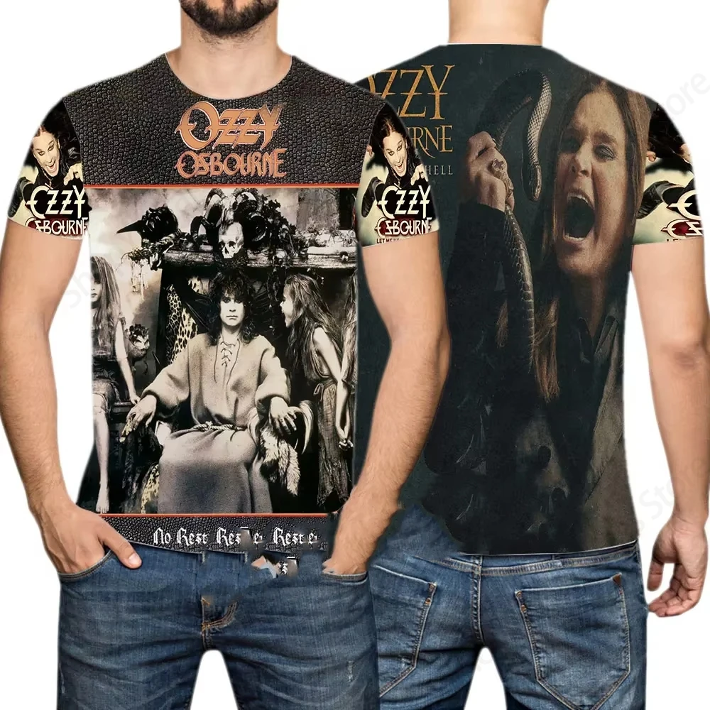 Rock Band OZZY OSBOURNE 3d Print Tshirt Men Women Fashion T-shirt Hip Hop Tops Tees Kids T shirt Heavy Metal Top SUMMER