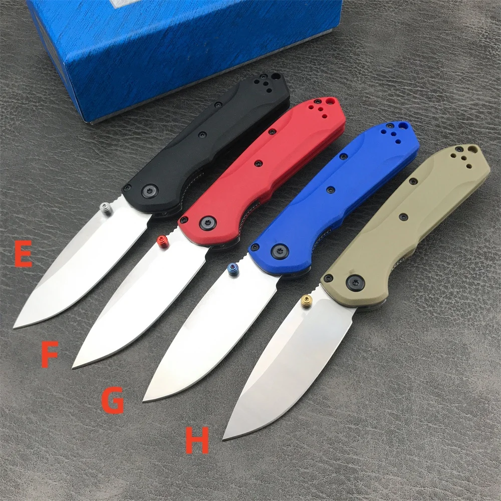 10 Styles BM 565 Mini Freek Pocket Folding Knife D2 Blade Nylon Fiber Handle Camping Hunting Knives Survival Tactical EDC Tool