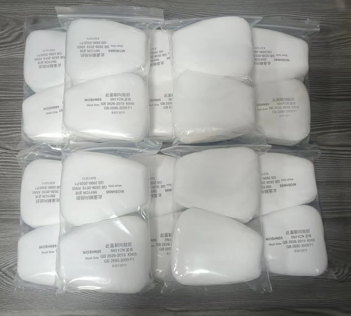 Wholesale Dust-proof 5N11 Cotton Filters 501 For 3M 6001 6002 6004 6200 7502 6800 Chemical Respirator Gas Mask Protection