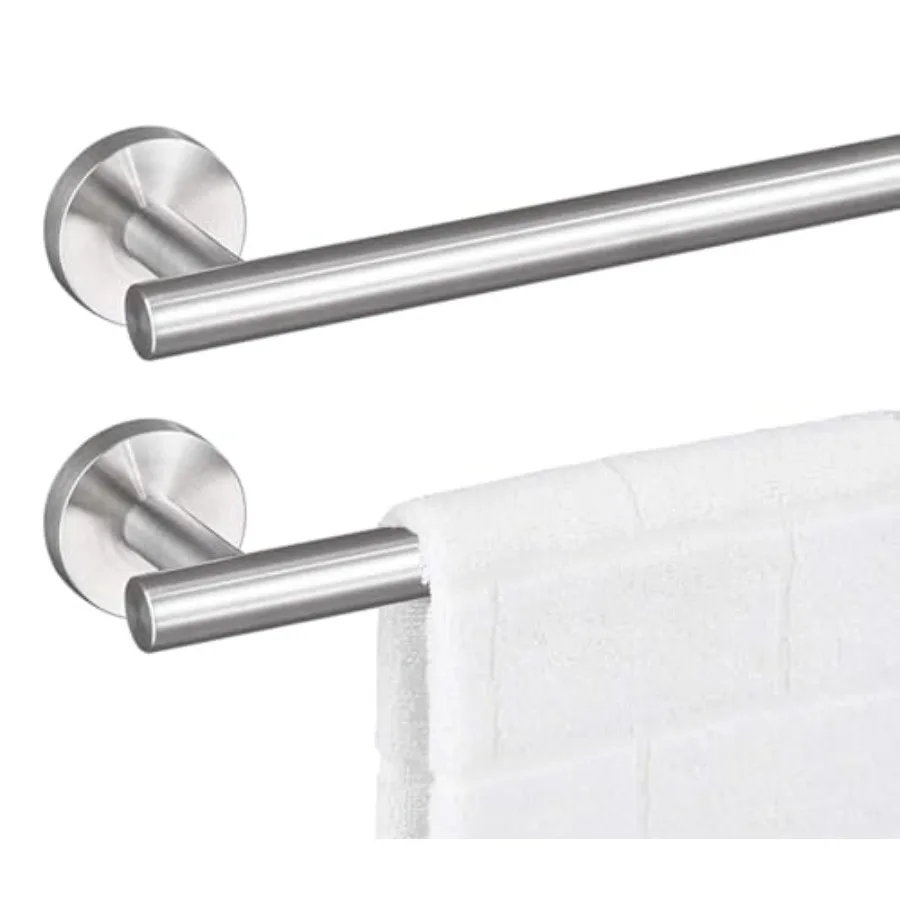 

Towel Bar Pack for Bathroom///// Kitchen Hand Towel Holder Stainless Steel 304 RUSTPROOF Wall Mount Towel Rod of Pack
