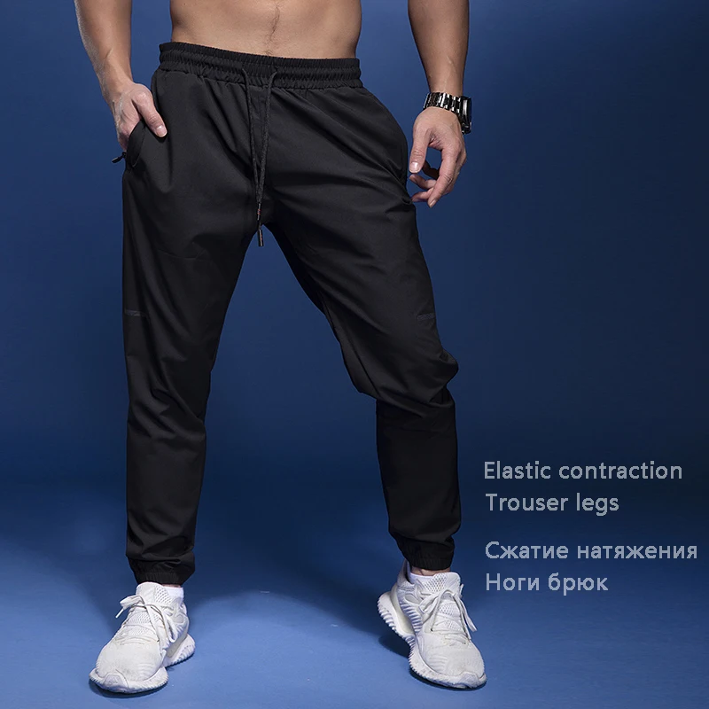New Sport Pants Men Running Pants With Zipper Pockets Gym Training Sports Trousers Quick Dry Joggings Fitness Sweatpants - Image 4