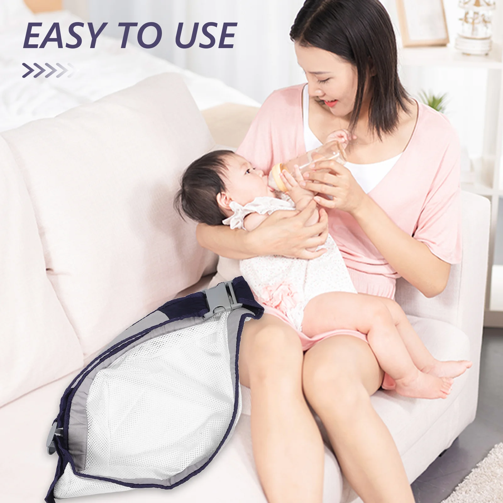 Infant Carrier Baby Supply Newborn Cotton Toddler Holder Mesh Breathable One Shoulder Outdoor