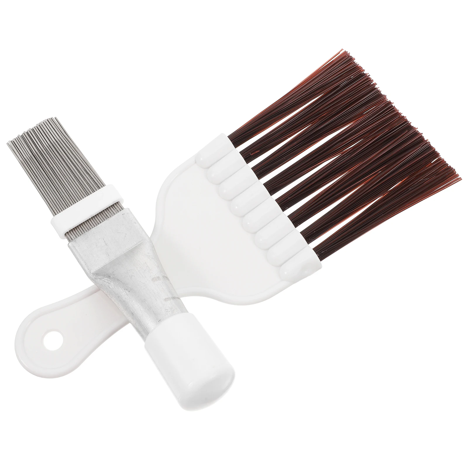

1 set Stainless Steel Tool Set Condenser Fin Straightener Radiator Brush Kit AC Condensor Portable
