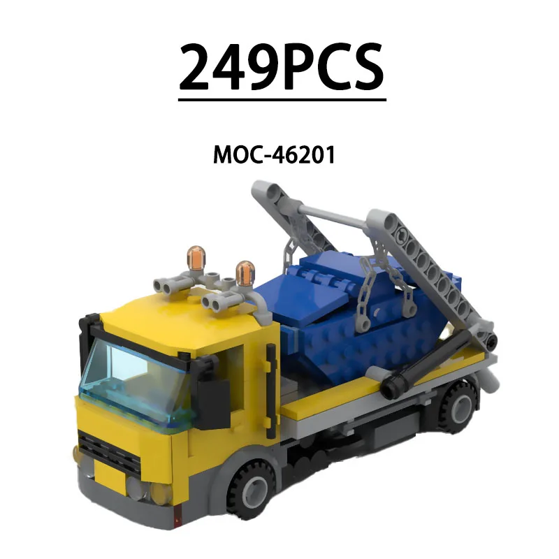 

MOC-46201 Building Block Container Truck Model Ornament 249 Pieces Children's Educational Birthday Christmas New Year Toy Gift