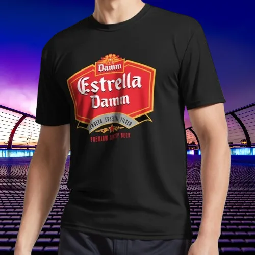 New Shirt Estrella-Damm Logo T-Shirt Funny American Usa Unisex Size S-5XL