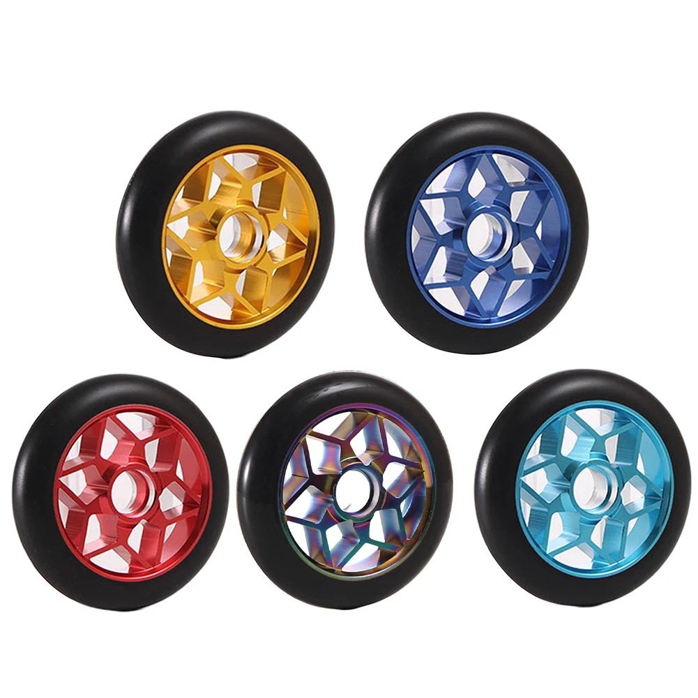 

Aluminum Alloy Scooter Wheels Stunt Scooter Aluminum Alloy Wheels 110mm 4.3inch 110mm Scooter Wheels High Carbon Steel Bearings