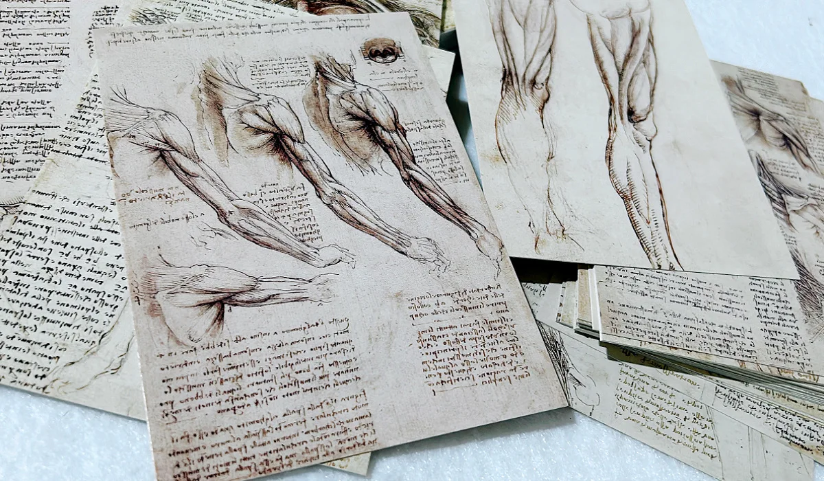 30 листов/лот Леонардо да Винчи эскиз живопись открытка винтажная художественная поздравительная открытка сообщение подарочные открытки для украшения своими руками