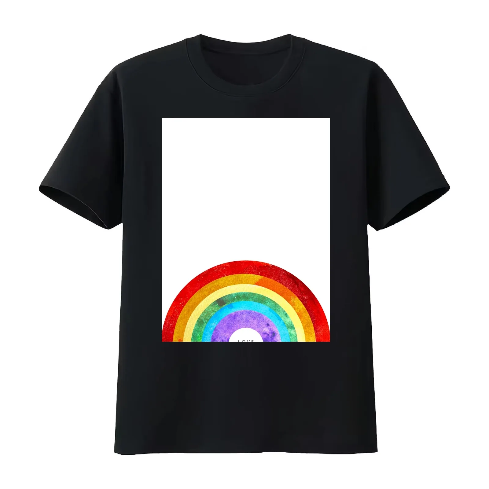 Love Wins Rainbow Rings T-Shirt Summer Casual Cotton Tee Oversized Streetwear Tops Vintage Graphic Print Unisex Men Women
