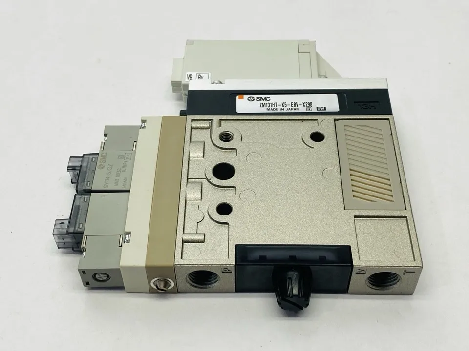 PLC  ZM131HT-K5-EBV-X298 Pneumatic Vacuum Ejector w/ ZME-ZSEBVO-A Warranty Product