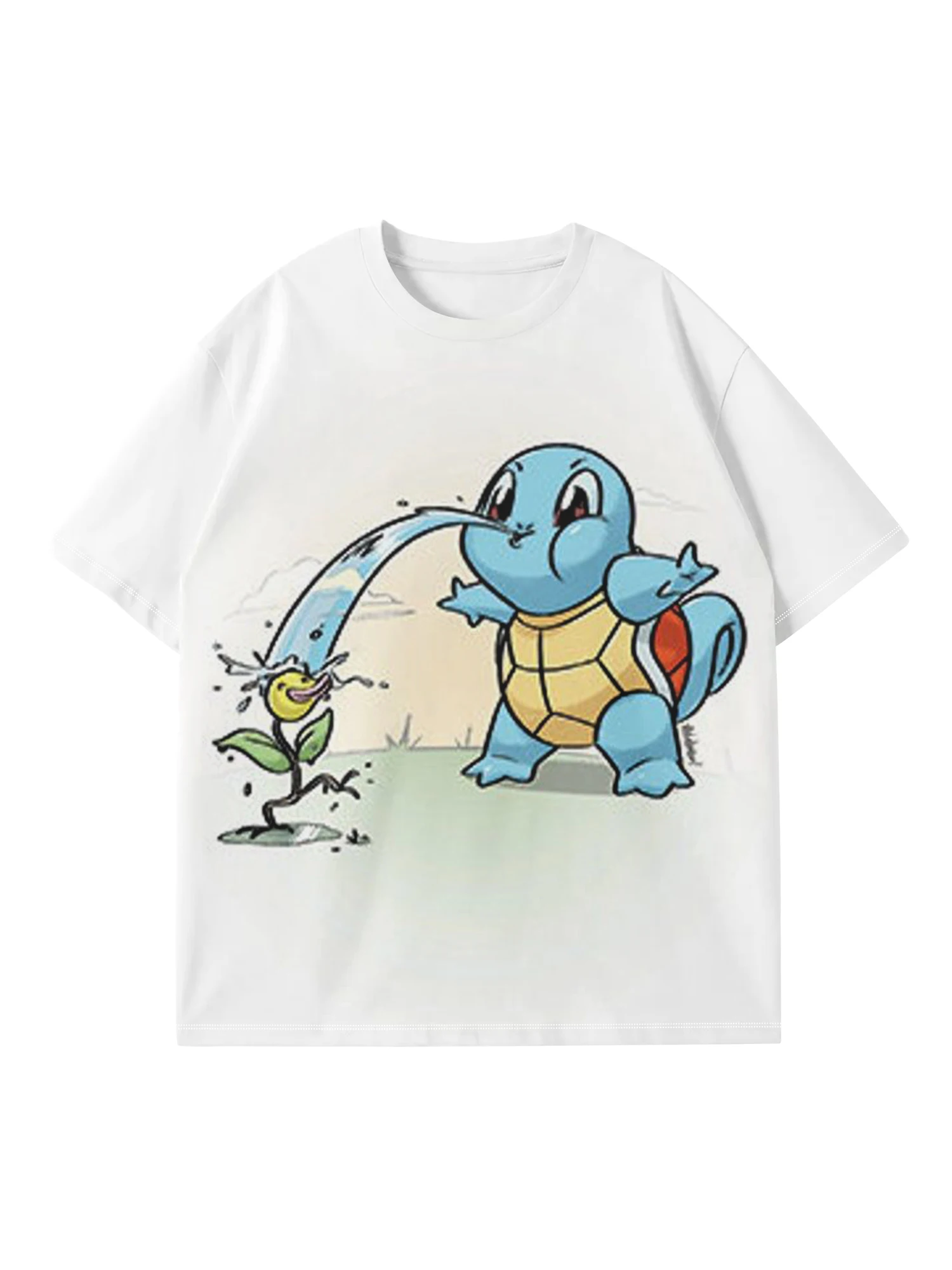تي شيرت Pokémon Cute Piplup مطبوع ثلاثي الأبعاد مثالي للاستخدام في الهواء الطلق مناسب للرجال والنساء والكبار والأطفال مريح للتنفس