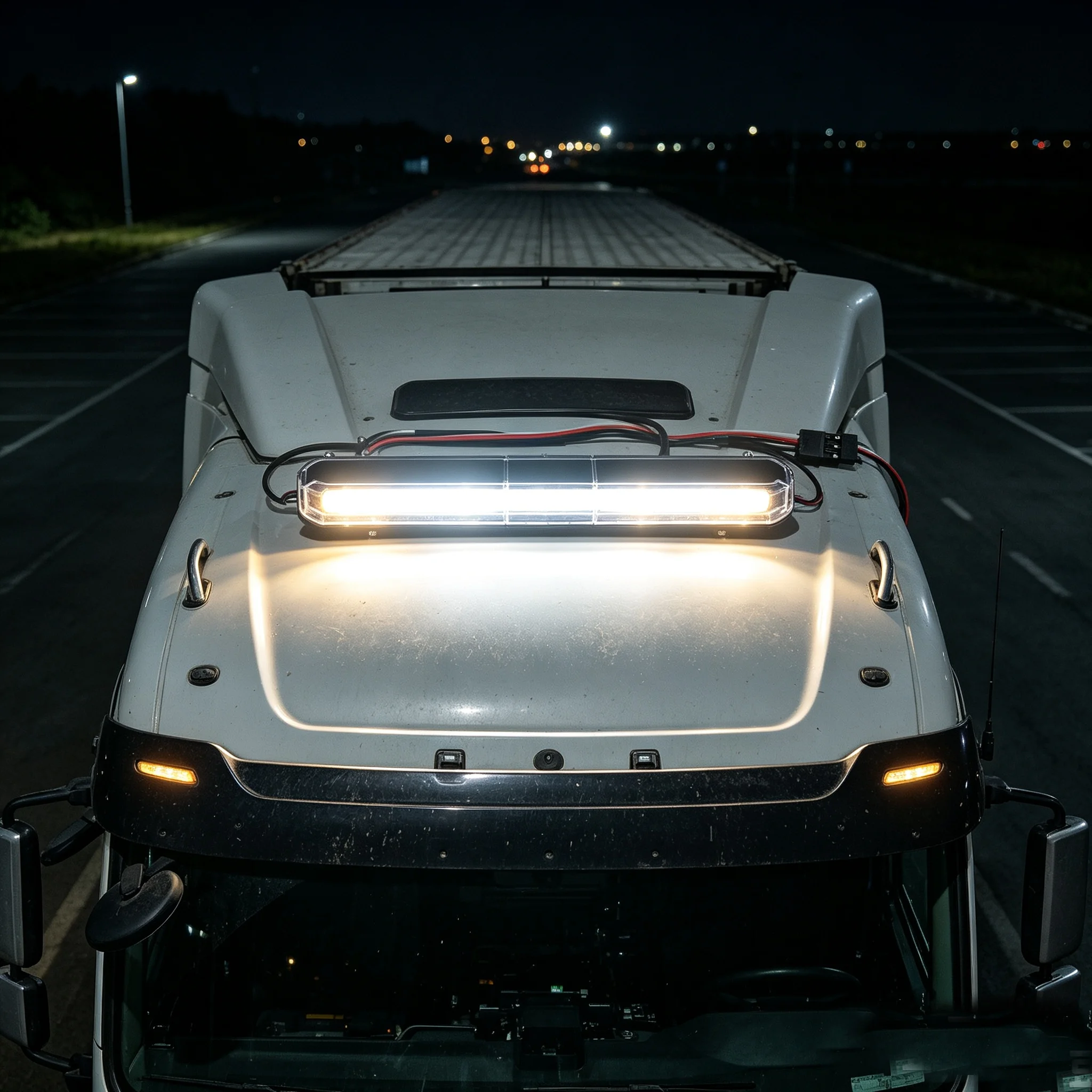 RC 1/14 LED Roof Light Flashing Lamp for Tamiya Hydraulic Excavator Loader Dump Truck for BENZ MAN VOLVO Tipper DIY Parts