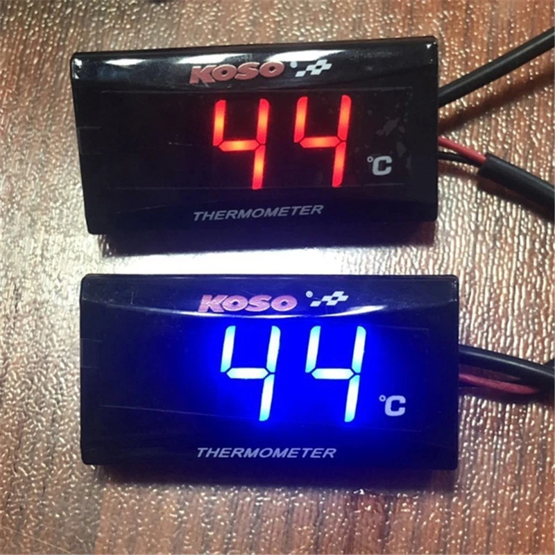 Universal Motorcycle Water Temperature Meter LCD Display Digital Hygrometer Instrument Thermometer Sensor Motorbike Modification